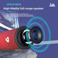Nouvelle Arrivée TK66 BT5.2 Enceinte sans fil 5W, étanche en ABS, portable, pour la course, le cyclisme, l'extérieur et la maison, autonomie 10-15 heures