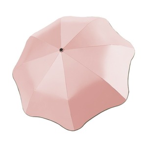 Automatic Sun <b>Umbrella</b> 8 Ribs Alloy Frame Uv Resistant Three Folding Portable Travel <b>Umbrella</b> With Reflective Strip For Women - Product Image 3