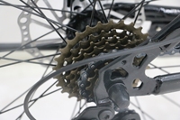 Vélo de montagne bleu à cadre en aluminium 26 pouces, 21 vitesses, double frein à disque, fourche à suspension débloquée - Prix usine