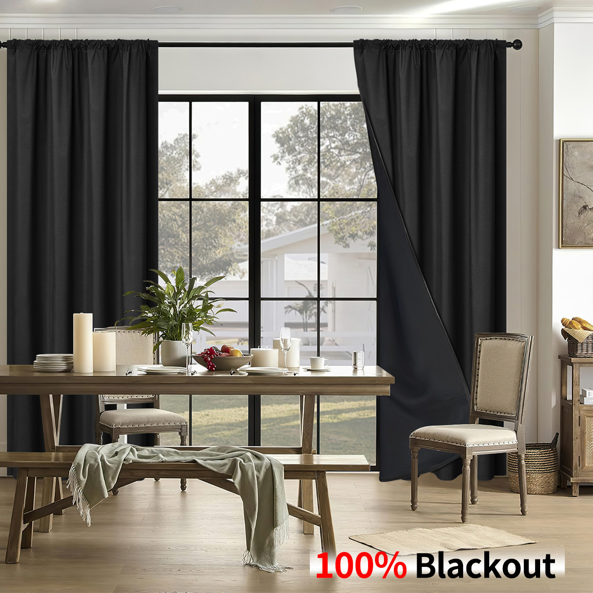 สีดำ [ปิดทึบ 100%]