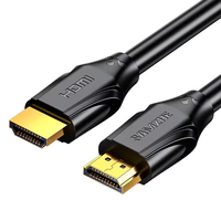 Câble HDMI Mâle-Mâle SAMZHE 8K/60Hz 4K/240Hz V2.1 48 Gbps PVC Plaqué Or HDR Dynamique 3D PS5 DVD Moniteur Projecteur
