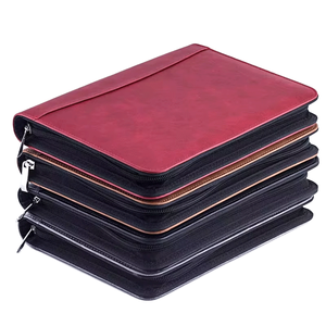 Carnet A5 personnalisé en cuir détachable avec fermeture éclair, multifonctionnel, à feuilles mobiles, pour réunions, travail et archivage créatif - Zhejiang - Product Image 1
