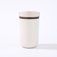 Thermos isotherme à couvercle rabattable Morandi Color-block en acier inoxydable 304, design moderne et minimaliste, tasse à café portable pour voiture et bureau