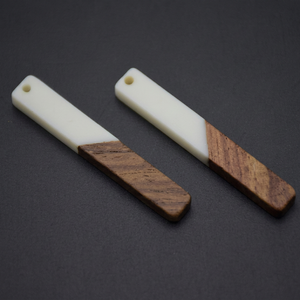 MN EXPORTS Handmade Resin & Wood Lightweight Bohemian <b>Drop</b> Earrings Natural Wooden Design for Women Party Gift - Product Image 1