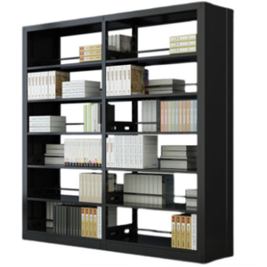 Estantería Metálica para Libros, Muebles Escolares, Biblioteca, Multi-Nivel, Estilo Moderno, Color <span class=keywords><strong>Rojo</strong></span>, Estantería Lateral - Product Image 3