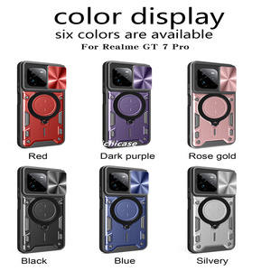 Licicase แผ่นแม่เหล็กป้องกันหน้าจอไม่มี<span class=keywords><strong>สี</strong></span>เหลืองด้านหลังสำหรับ realme GT <span class=keywords><strong>8</strong></span> <span class=keywords><strong>Pro</strong></span> เคสโทรศัพท์เกราะ - Product Image 1