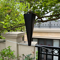 Ventilateur anti-mouches automatique à ressort, alimenté par batterie, portable, pour usage extérieur, camping et bureau