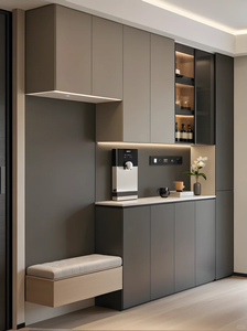 ארון בגדים מודרני ארון כניסה רב תכליתיים ארון כניסה ארון בגדים דקורטיביים עם תאורה אווירה - Product Image 3