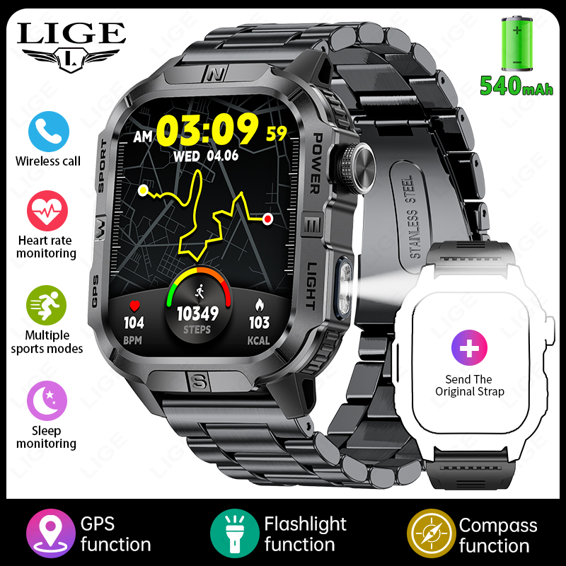 G - black steel + gift strap