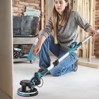 Ponceuse à Plâtre Électrique Industrielle Pliable à Vitesse Variable, Double Lampe, Bandes de Papier de Verre Muraux, Meilleure Vente OEM en Gros
