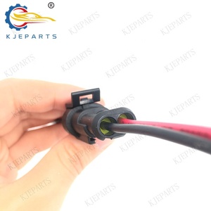 HID 2ピン男性から女性コネクタへの防水ケーブルAMPプラグソケット付きトヨタハーネス用 - Product Image 3