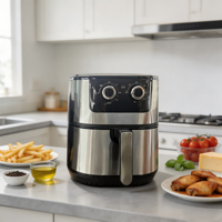 Friteuse à air multifonctionnelle intelligente et visuelle de 15 L, grande capacité, sans huile, pour usage domestique, personnalisable OEM