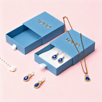 Vente directe d'usine Boîte à bijoux en carton pour bagues, boucles d'oreilles, colliers, boîte cadeau en papier rigide avec tiroir coulissant, boîte à lunettes
