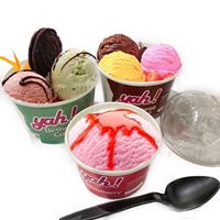 Gobelet à crème glacée, gobelet à milkshake, gobelet à pudding, gobelet à crème glacée jetable