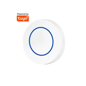 Wireless Scene Switch Remote Control Tuya Smart Round Button Smart Home Automation