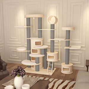 HC bingkai panjat kucing mewah super besar impor kayu solid kucing villa furnitur & tiang penggaruk - Product Image 1