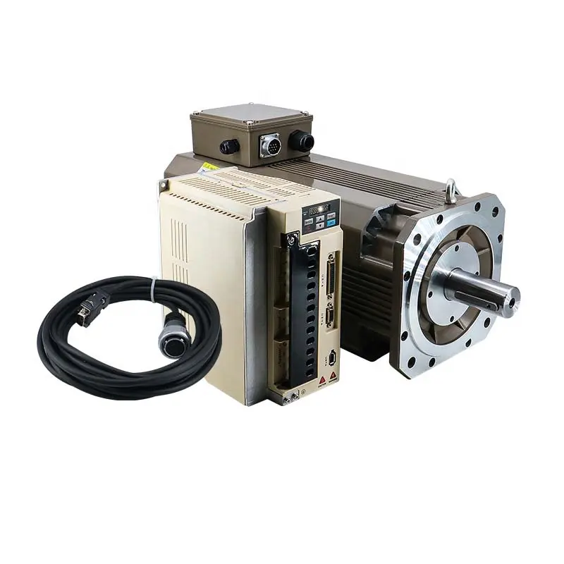 8000/12000U/min 2,2 kW 3,7 kW 5,5 kW 7,5 kW 11 kW 15 kW 18,5 kW 22 kW 30 kW Servomotor Spindelmotor-Kit mit Treiber