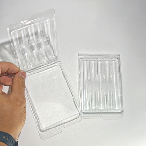 Bandeja de plástico tipo clamshell con canales cónicos personalizados y cierre a presión para cigarrillos, para tiendas minoristas y de artículos para fumadores - Product Image 5