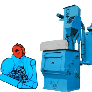 Q3210 Crawler Rubber Belt Tumble Type Shot Blasting Machine For Cleaning Casting