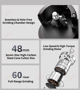 เครื่องบดกาแฟไฟฟ้าแบบกรวย 48 มม. สำหรับบดเมล็ดกาแฟแบบ Single Dose ความเร็วต่ำ ถอดประกอบได้รวดเร็ว เหมาะสำหรับใช้ในบ้าน สำนักงาน และร้านกาแฟ - Product Image 4