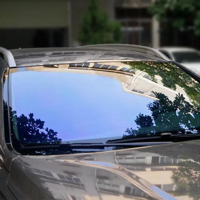 Vlt 85% Blue Color Car Window Films 1m*30m 1.52*30m High Quality Rolls Chameleon Window Tint Film
