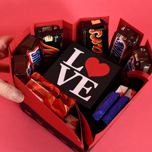 Scatola di cioccolato a forma di cuore scatola di cartone di lusso custom scatola di caramelle alla fragola mistero esplosione <span class=keywords><strong>sorpresa</strong></span> regalo di San Valentino - Product Image 3