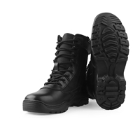 Bottes de Randonnée Lumineuses avec Protection Supérieure, Semelle Antidérapante, Fermeture Éclair Latérale et Support de Cheville