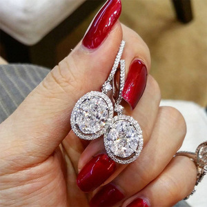 Orecchini Pendenti Ovali Color Oro per Donne, Eleganti Accessori Moda per Uso Quotidiano e Feste - Product Image 4