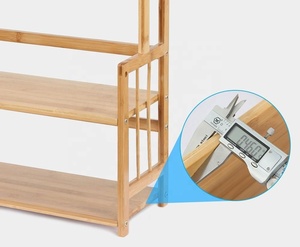 Organisateur de rangement de comptoir en bambou à 3 niveaux étagère de support de cuisine et de salle de bain pour bocaux d'assaisonnement d'épices - Product Image 3