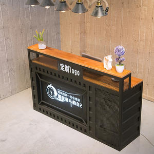 Mostrador de barra LED de nuevo diseño personalizado para edificio de oficinas para cafetería Bar y club nocturno Diseño de mostrador - Product Image 3