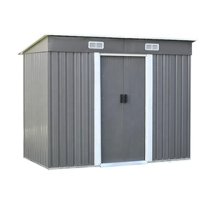 Caja <span class=keywords><strong>de</strong></span> Herramientas Metálica para Exteriores, Almacenamiento <span class=keywords><strong>de</strong></span> Herramientas <span class=keywords><strong>de</strong></span> Jardín, <span class=keywords><strong>Caseta</strong></span> <span class=keywords><strong>de</strong></span> Acero para Jardín, Patio, Césped y Patio Trasero - Product Image 1