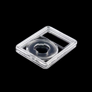 Losa de clasificación de monedas al por mayor con forro de anillo de silicona suave transparente, forro de Gel suave transparente, funda protectora con soporte para monedas - Product Image 1