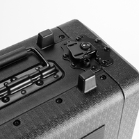 Support antichoc en plastique moulé par soufflage OEM personnalisé, 19 pouces, pour rack DJ, amplificateur audiovisuel, mélangeur 2U 3U 4U 6U, pliable, grande capacité
