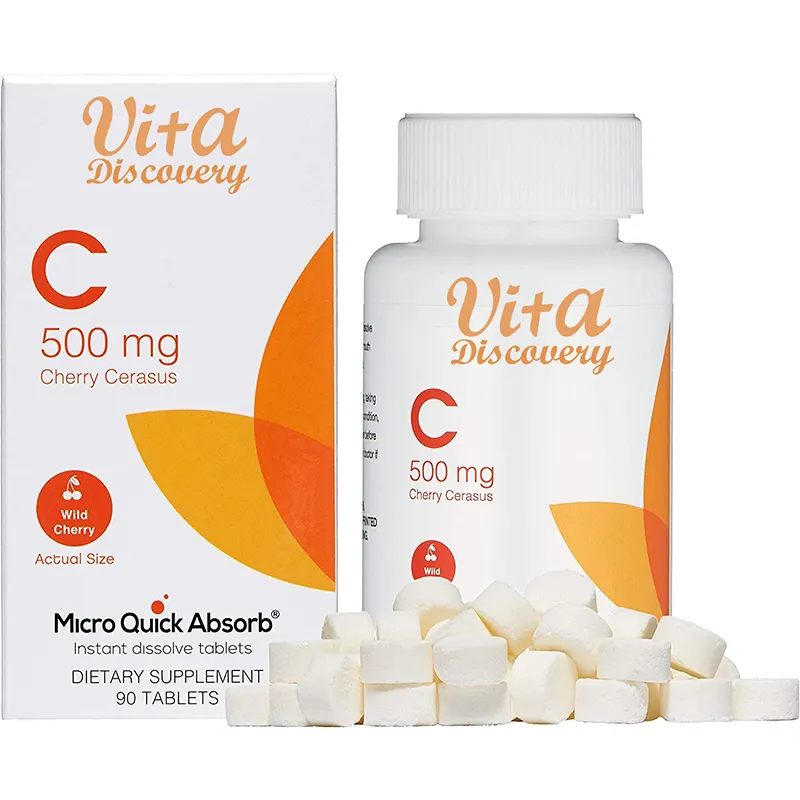 Puissant antioxydant vitamine C cerise Cerasus comprimés à dissolution instantanée stimule le système immunitaire supplément de vitamine C