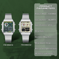 Jam Tangan Multifungsi Mark Fairwhale Stopwatch Waktu dan Hari Gerakan Elektronik Jam Digital untuk Pria FW-4460