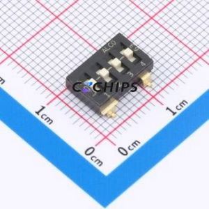 TDS04SGNNTU04 DIP Switch Switch Single Pole Single Throw 4 2.54mm 25mA - Product Image 1