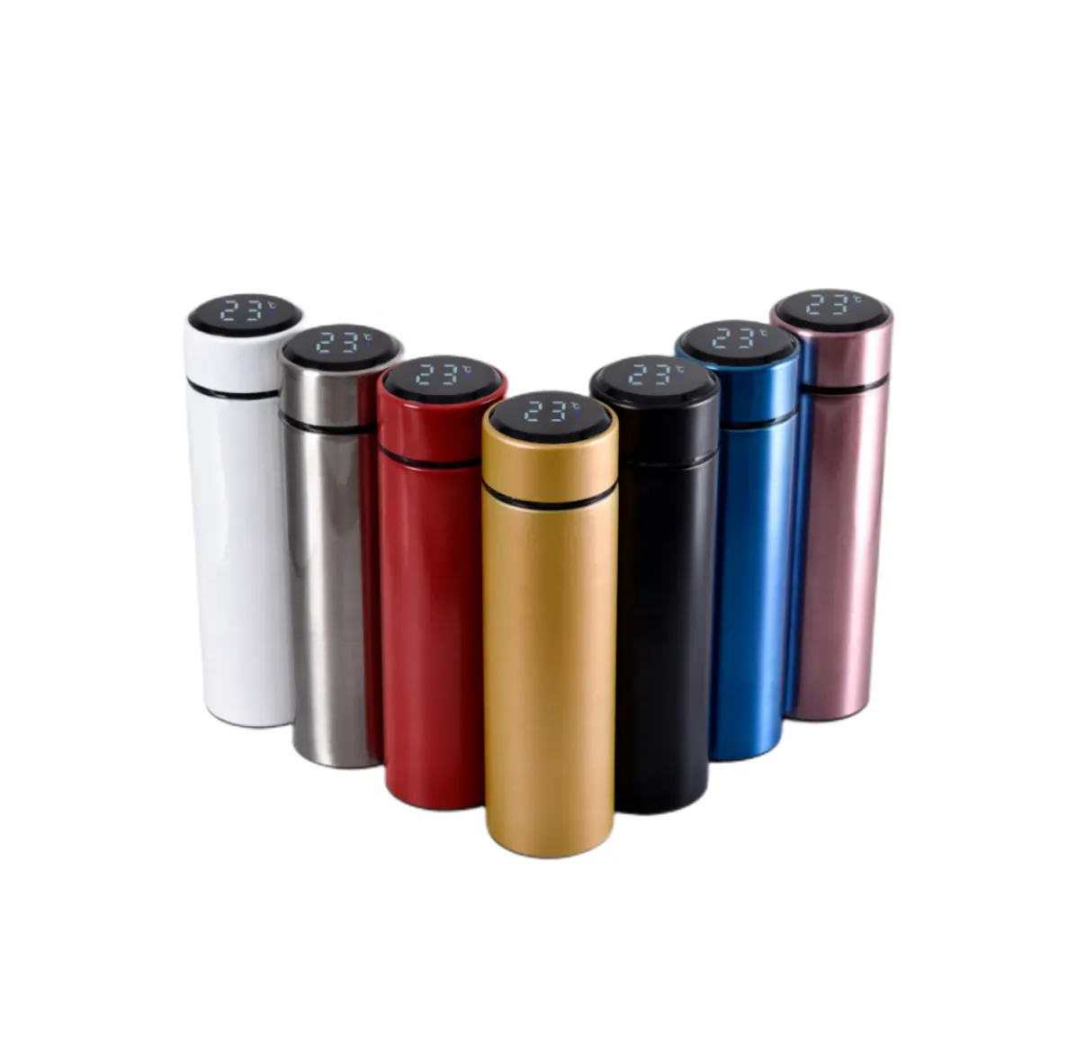 Y-SS108 Intelligent Temperature Measuring Stainless Steel Vacuum Flasks Thermoses with Custom LOGO
