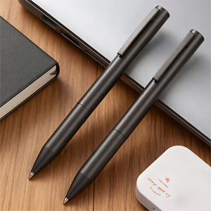 High Quality Custom Business Signature Metal Ballpoint <b>Pen</b> Black Luxury Customizable 1.0mm Writing Width Logo Advertising - Product Image 1