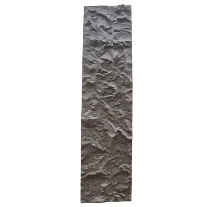 Eexterior Big Slab 3D Pu Paneles de piedra Fabricantes Pu Piedra de roca artificial Chapa Panel de pared PU Panel de pared de piedra