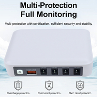 Marsriva Mini UPS Intelligent DC pour Routeur Wifi, Batterie de Secours 5V9V12V 12V2A, Banque d'Alimentation pour Routeur Wifi, Modem et Caméra CCTV, Protection Contre la Foudre