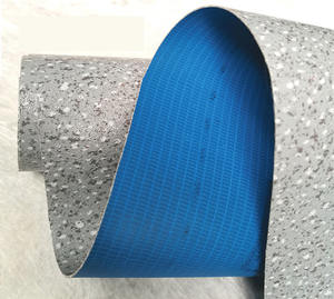 Revêtement de sol en vinyle grain de bois à surface texturée Revêtement bleu en <span class=keywords><strong>pvc</strong></span> Rouleau de sol stratifié imperméable antidér - Product Image 2