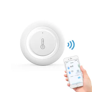 Sistemas de alarma de seguridad para el hogar, Sensor inalámbrico de temperatura y humedad, Wifi, Tuya