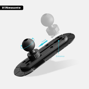 Support Tough-Track de 12'' de long avec base en acier thermolaqué pour montage de dispositifs mobiles sur véhicule VIN-TYQ-002-DG - Product Image 6