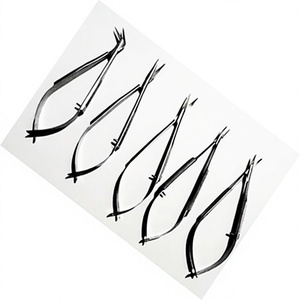 Beautifully Designed Customizable Nail <b>Cuticle</b> <b>Scissors</b> Curved Sharp Popular Carbon Steel Embroidery Sewing Spring Right-Handed - Product Image 1
