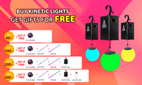 Système d'éclairage de fête LED cinétique XLWinch avec projection RGBW, moteur DMX
