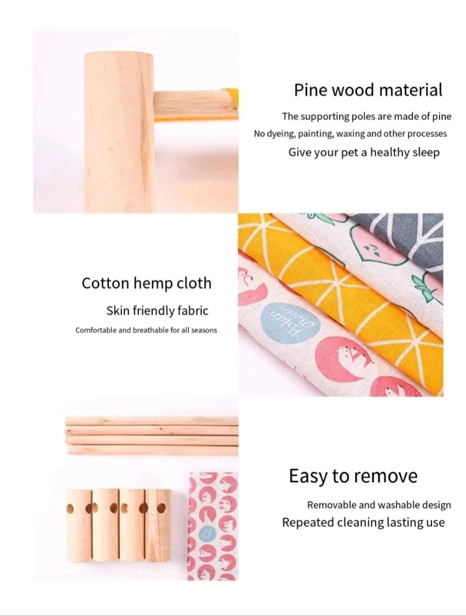 New Trendy Design Comfortable Pet Hammock Moisture-Resistant Cat Chair Sleeping Camp Bed For Cat Dog
