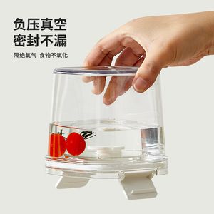 Electric Vacuum Sealing Container 460Ml Manual Air Pump Clip On Lid For Coffee Beans Tea Grains Food Storage - Product Image 4