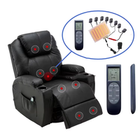 Anpassbarer Kabelloser Vibrationsmassager mit Wärmefunktion 8-Motoren-Massagekissen für Bürostuhl Autositz Heimgebrauch