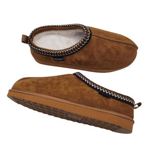 รองเท้าสลิปเปอร์สำหรับผู้หญิงสำหรับฤดูหนาวหนังนิ่มเทียมนุ่มฟูนุ่มใส่ในบ้าน - Product Image 6