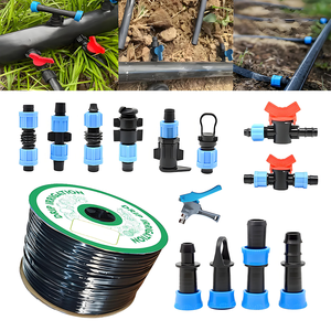 Nastro per Irrigazione a Goccia Agricola Resistente ai Raggi UV, Ecologico e a Risparmio Idrico, Compensazione della Pressione, 16mm Nero - Product Image 2
